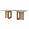 Audo Androgyne Tisch Lounge Table 120x45 cm Natural Oak Gestell Kunis Breccia Sand Tischplatte Online