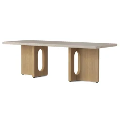 Audo Androgyne Tisch Lounge Table 120x45 cm Natural Oak Gestell Kunis Breccia Sand Tischplatte Online
