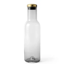 Audo Bottle Karaffe 1 L mit Deckel Smoke/Bras Clearance