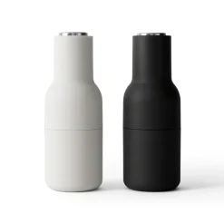 Audo Bottle Salz- & Pfeffermühle Ash/Carbon Steel 2er-Set Best