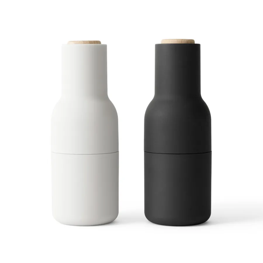 Audo Bottle Salz- & Pfeffermühle Ash/Carbon Beech 2er-Set New