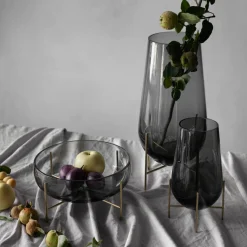 Audo Echasse Schale Smoke/Brushed Brass Clearance