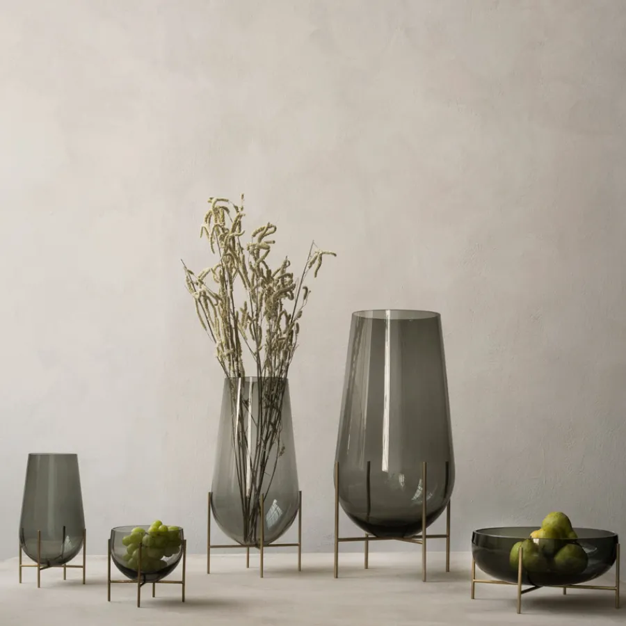 Audo Echasse Schale Smoke/Brushed Brass Clearance