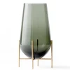 Audo Echasse Vase M Smoke/Brushed Brass Best