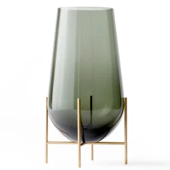 Audo Echasse Vase M Smoke/Brushed Brass Best