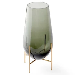 Audo Echasse Vase M Smoke/Brushed Brass Best