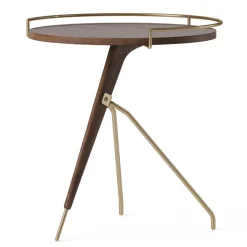 Audo Umanoff Beistelltisch 45cm Low Walnut/Brass Sale