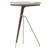 Audo Umanoff Beistelltisch 60cm Tall Walnut/Brass Hot