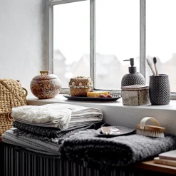 Bloomingville Badezimmer-Accessoires Grey 3-teilig Online