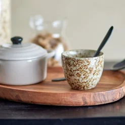 Bloomingville Becher Paula Braun gesprenkelt New