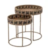 Bloomingville Beistelltisch Nore Brown 2er-Set Hot