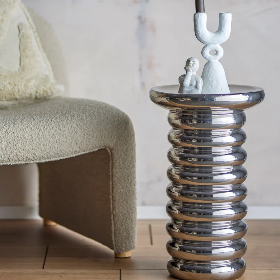 Bloomingville Beistelltisch Spike Silber Hot