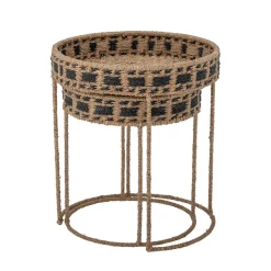 Bloomingville Beistelltisch Nore Brown 2er-Set Hot