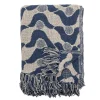 Bloomingville Decke Santena Blau Online