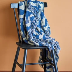 Bloomingville Decke Santena Blau Online