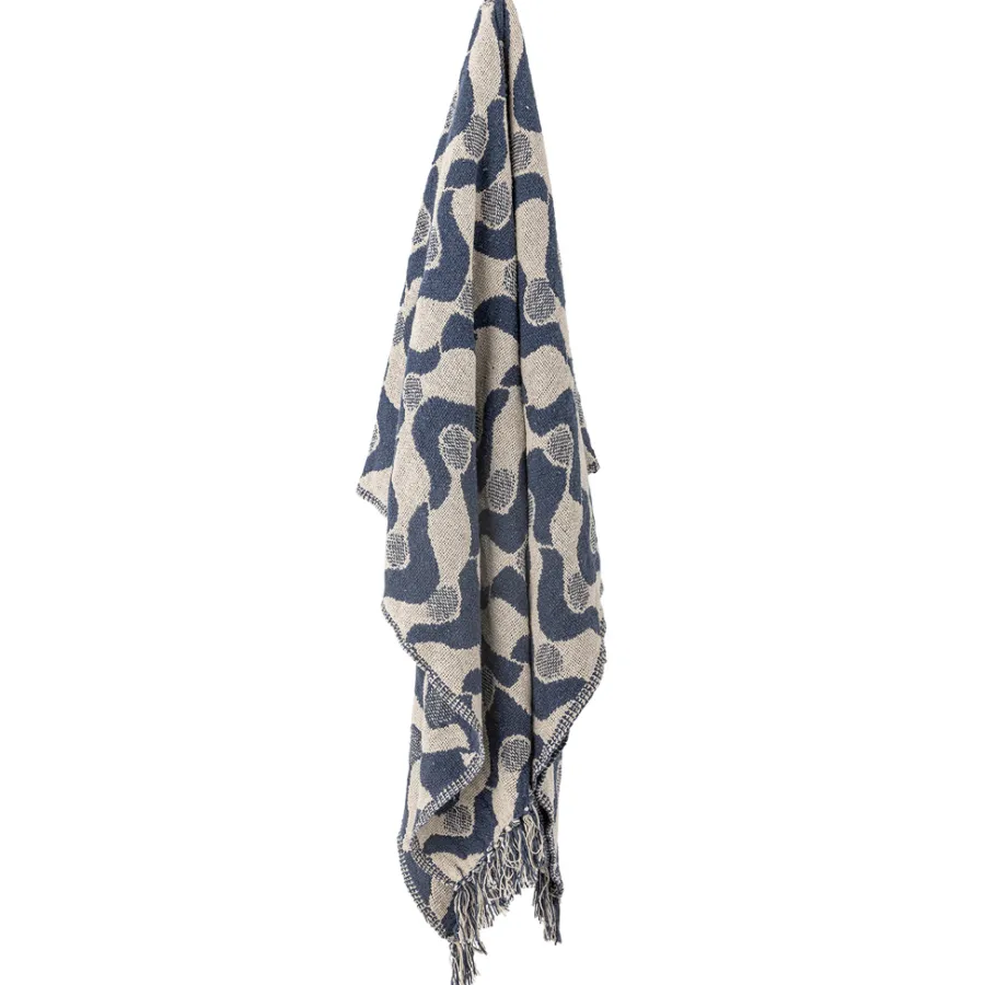 Bloomingville Decke Santena Blau Online