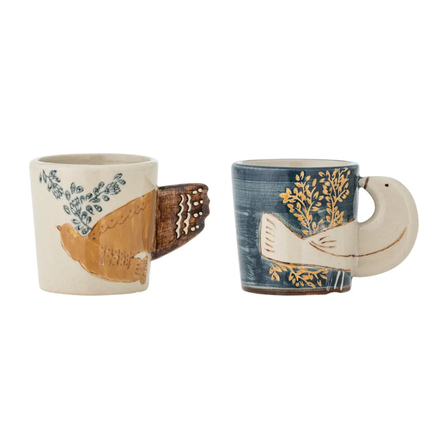 Bloomingville Espressotasse Hezha Blau 2er-Set Discount