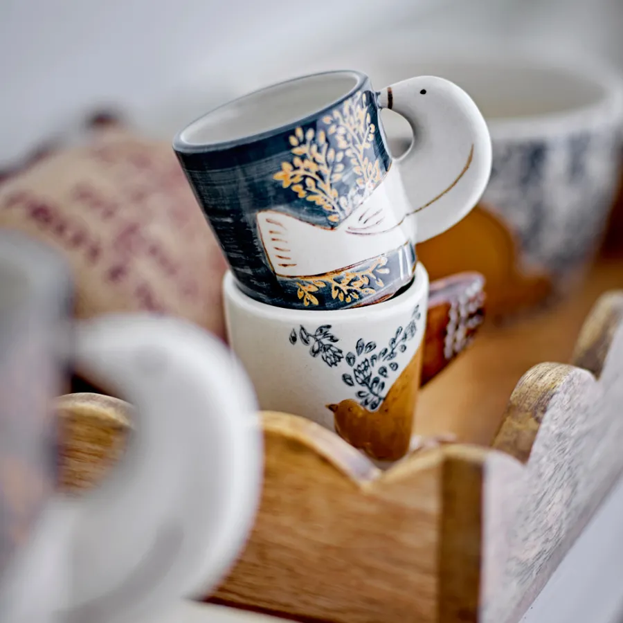 Bloomingville Espressotasse Hezha Blau 2er-Set Discount