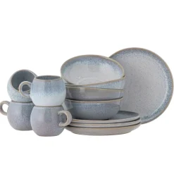 Bloomingville Frühstück-Set Paula Blue 12-teilig Outlet