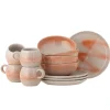 Bloomingville Frühstück-Set Paula Orange 12-teilig Sale
