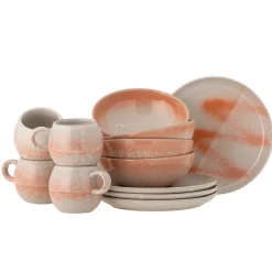 Bloomingville Frühstück-Set Paula Orange 12-teilig Sale