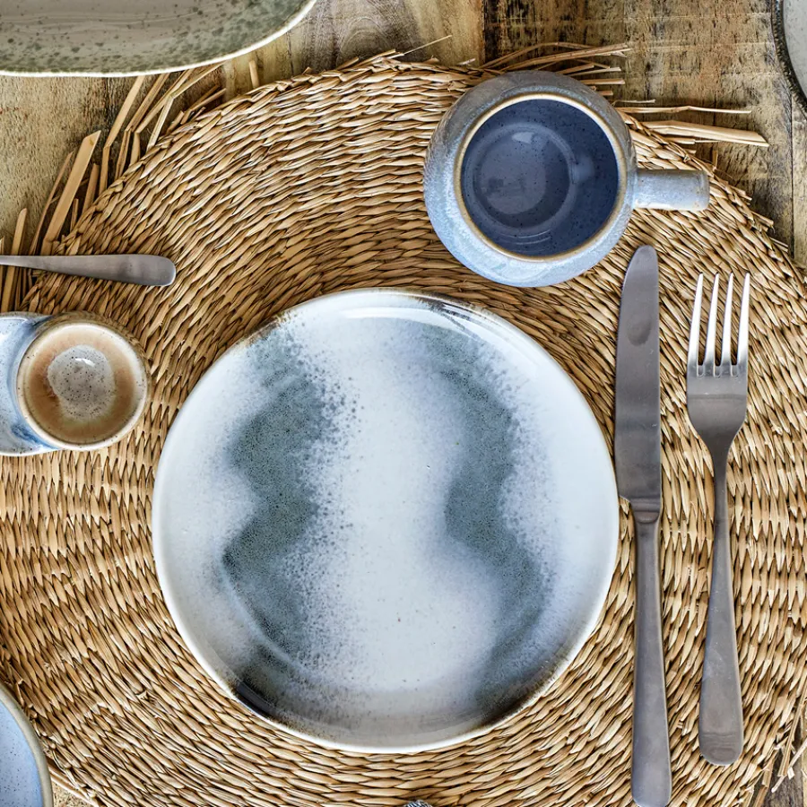 Bloomingville Frühstück-Set Paula Grau 12-teilig Outlet