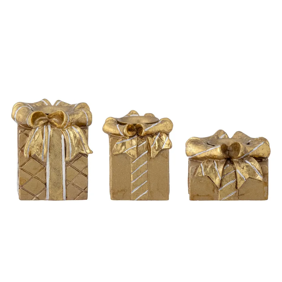Bloomingville Kerzenhalter Halia Gold 3er-Set Sale