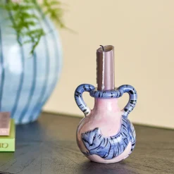 Bloomingville Kerzenhalter Ryker Blau Discount