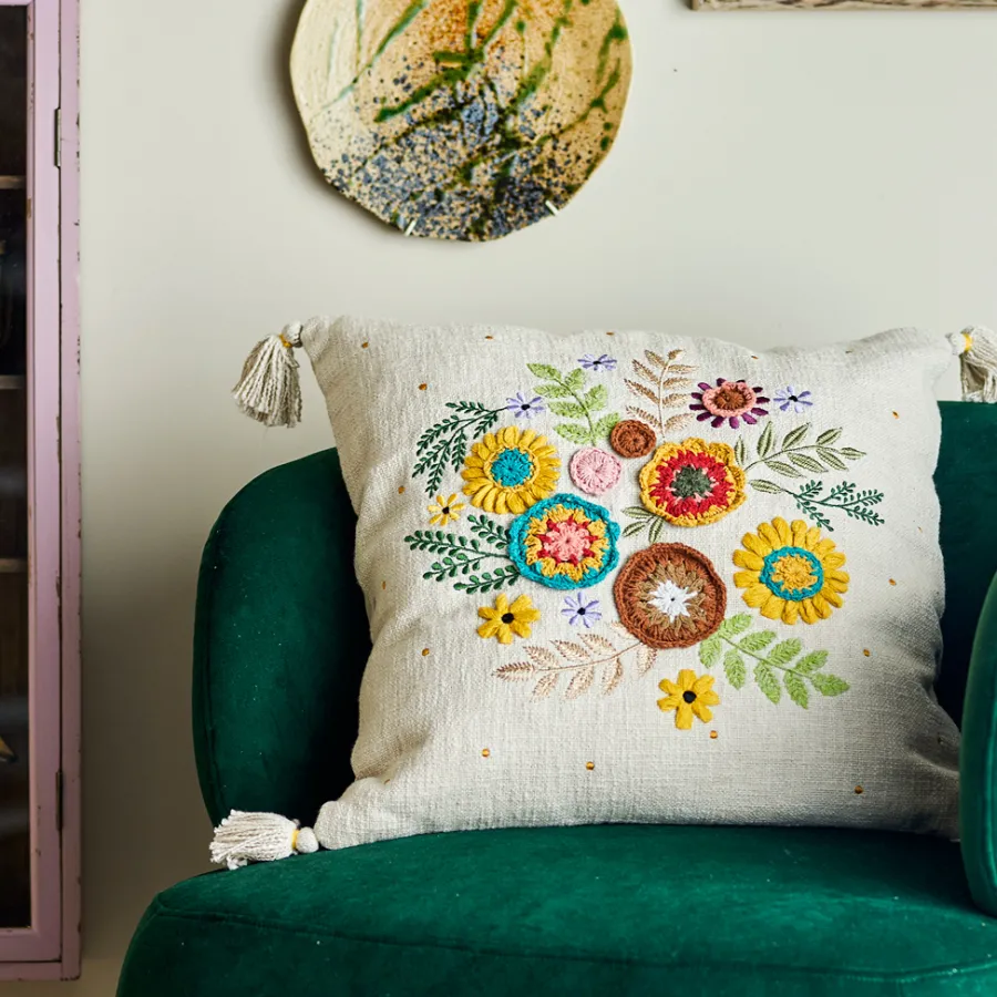 Bloomingville Kissen Pico Natur 50x50 Sale
