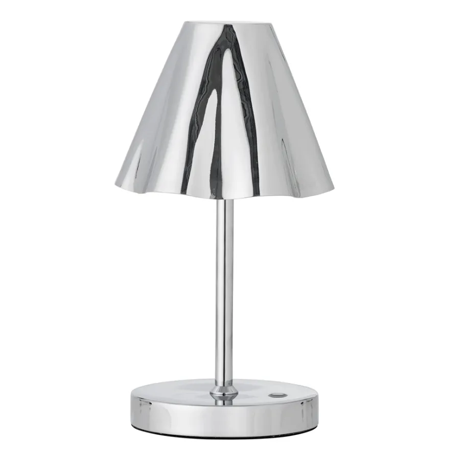 Bloomingville Lampe tragbar & wiederaufladbar Lianna Silber Outlet