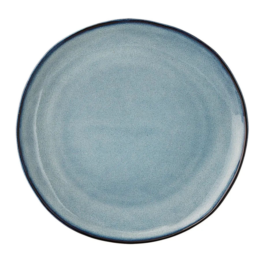Bloomingville Porzellan Teller Sandrine Blue 22cm Fashion
