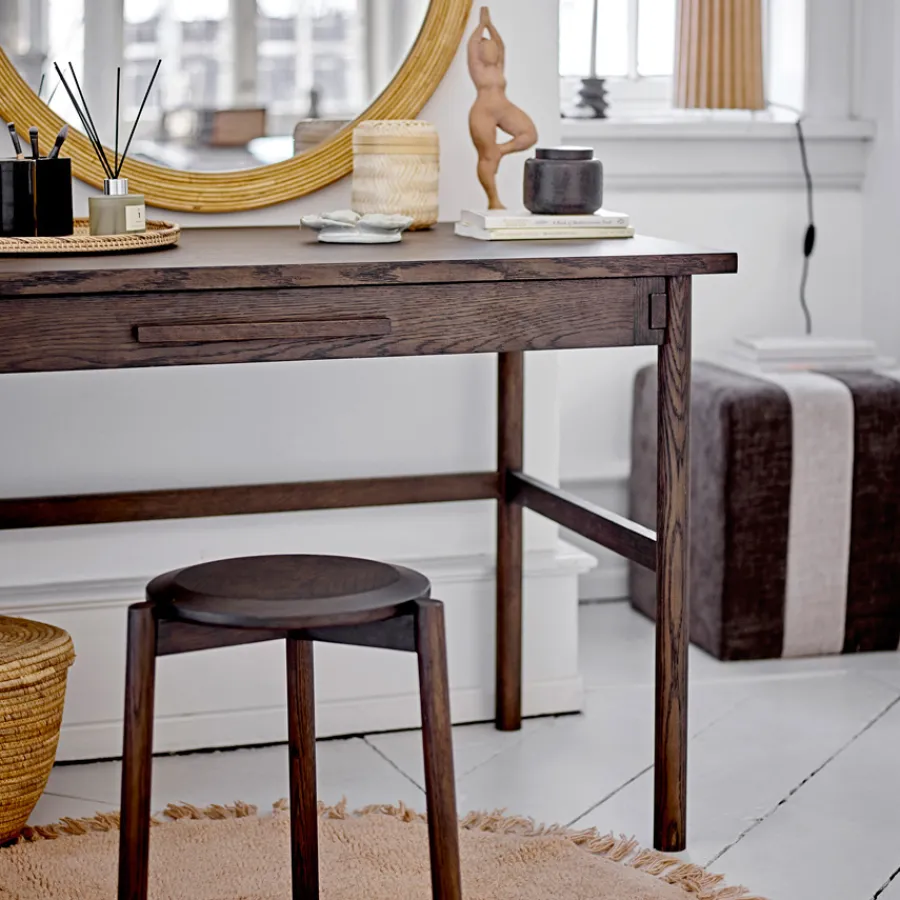 Bloomingville Pouf Flint Braun Online