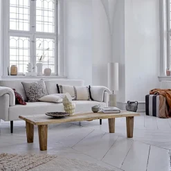 Bloomingville Pouf Flint Braun Online