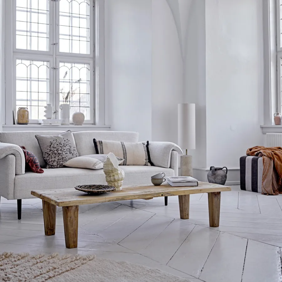 Bloomingville Pouf Flint Braun Online