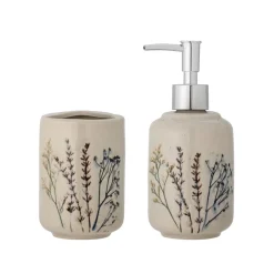 Bloomingville Seifenspender & Becher Bea Nature 2-teilig Best