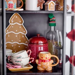 Bloomingville Servierplatte Ginnie Weihnachten Outlet