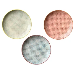 Bloomingville Speiseteller Carla 3er-Set Hot