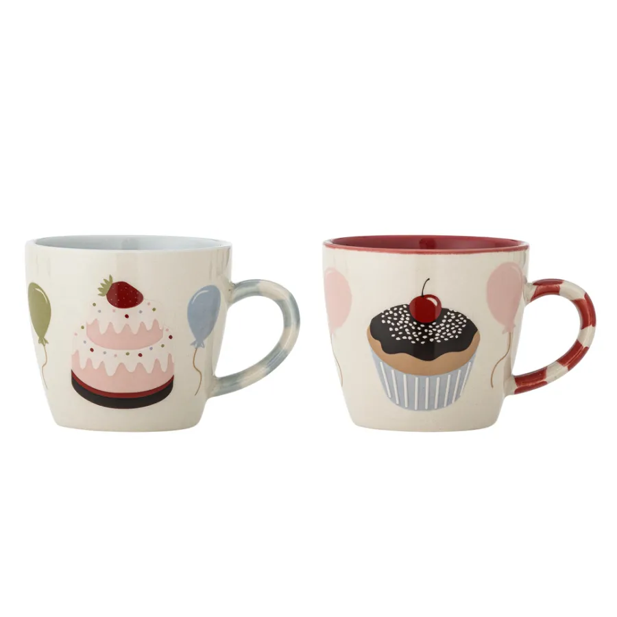 Bloomingville Tasse Darby Rot 2er-Set Sale