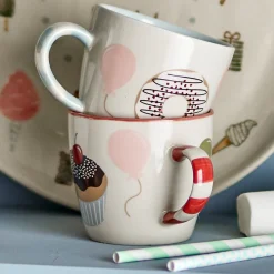Bloomingville Tasse Darby Rot 2er-Set Sale