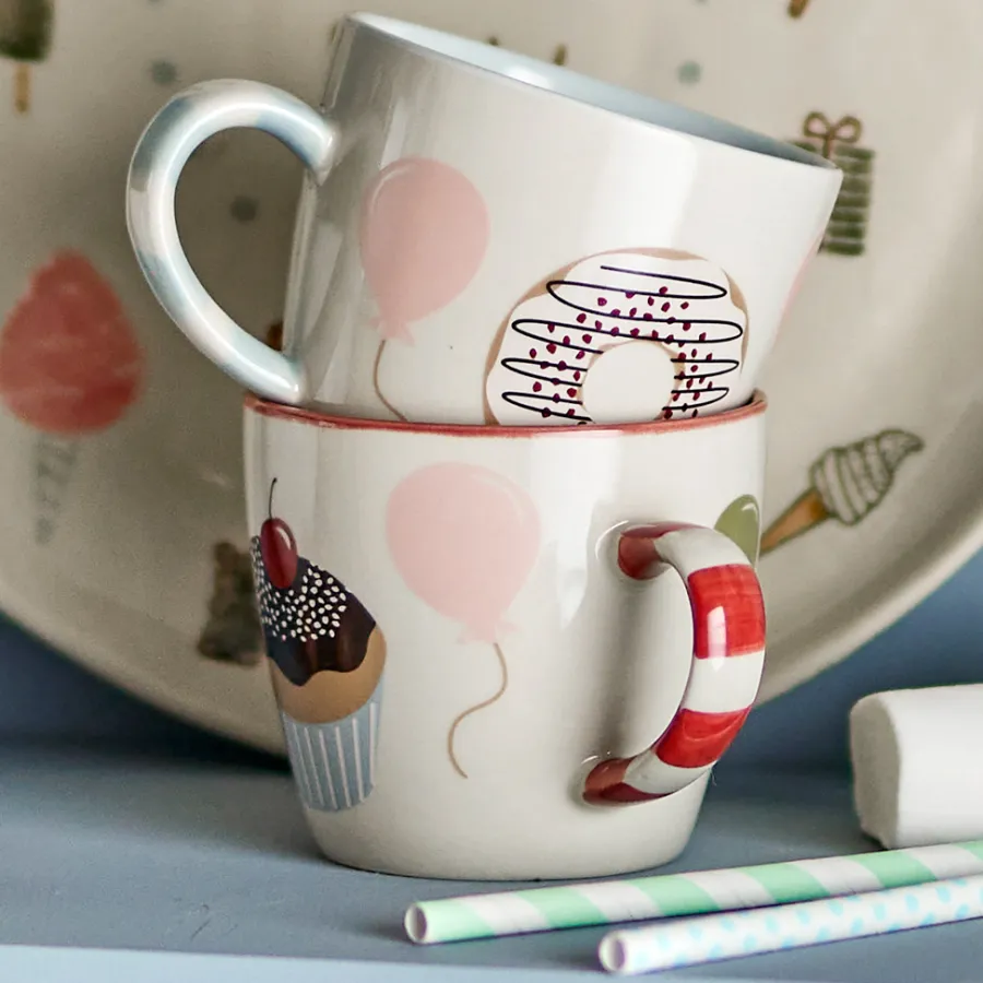 Bloomingville Tasse Darby Rot 2er-Set Sale