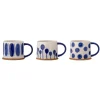 Bloomingville Tasse Linora Blau 3er-Set Hot