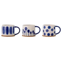 Bloomingville Tasse Linora Blau 3er-Set Hot