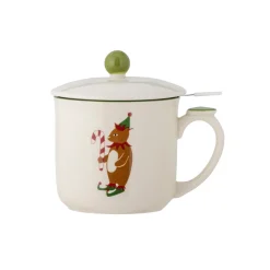 Bloomingville Tasse mit Deckel und Teesieb Valentin Grün Clearance