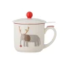 Bloomingville Tasse mit Deckel und Teesieb Valentin Rot Discount