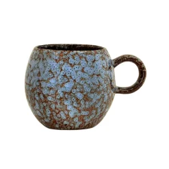 Bloomingville Tasse Paula Blue gesprenkelt New
