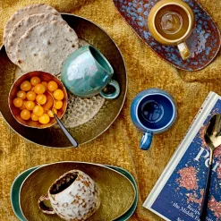 Bloomingville Tasse Paula Braun gesprenkelt Discount