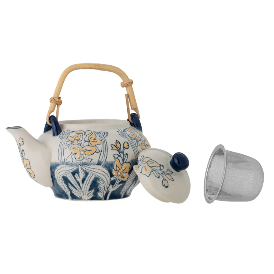 Bloomingville Teekanne mit Teesieb Myah Blau Online