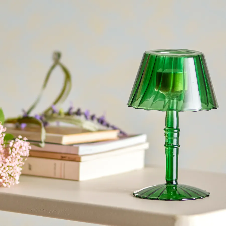 Bloomingville Teelichthalter Cisco Grün 18 cm Clearance