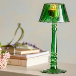 Bloomingville Teelichthalter Cisco Grün 23,5 cm Outlet