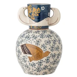 Bloomingville Vase Hezha Blue New